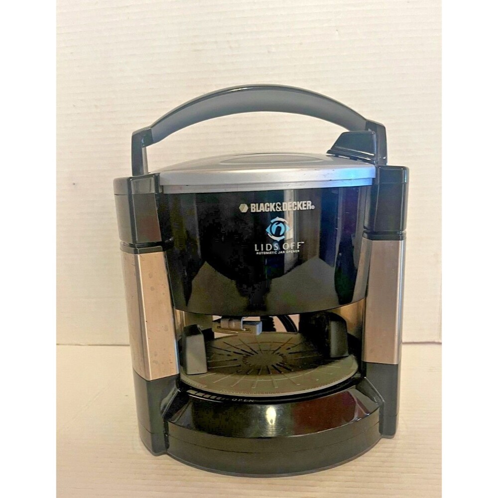 Black & Decker Lids Off Automatic Electric Jar Opener Black JW200 Tested